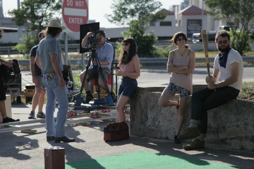 Beesley filming Slacker 2011